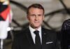 Emmanuel Macron in formal attire at a state event