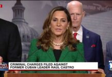 U.S. Rep. Maria Elvira Salazar reacts to Raul Castro's indictment