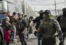 Major Clashes Pepper Balls and Spray as ICE Pushes Protesters away from Delaney