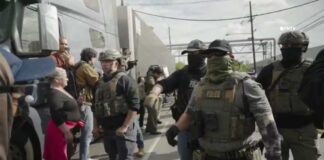 Major Clashes Pepper Balls and Spray as ICE Pushes Protesters away from Delaney