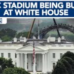 Stadium construction begins at White House for UFC Freedom 250