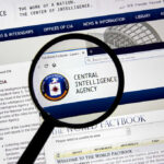 CIA website under magnifying glass.
