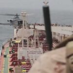 US military fires on merchant vessel trying to breach its blockade of Iran's ports