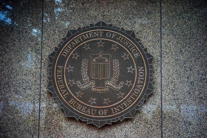shutterstock_1426724726 FBI seal on a granite wall