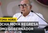 Rubén Rocha Moya resumes his role as Governor of Sinaloa following drug trafficking accusations