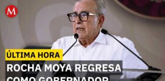 Rubén Rocha Moya resumes his role as Governor of Sinaloa following drug trafficking accusations