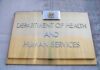 Department of Health and Human Services building plaque