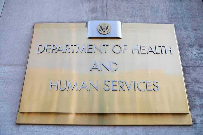 Department of Health and Human Services building plaque