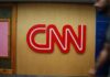 CNN logo on a wall