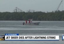 Jet ski rider dies after being struck by lightning off St. Petersburg