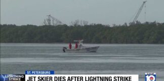 Jet ski rider dies after being struck by lightning off St. Petersburg