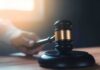 judge’s gavel on a wooden block