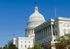 United States Capitol building with dome and columns